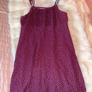 Limited Too Girls XL Purple Polka Dot Dress